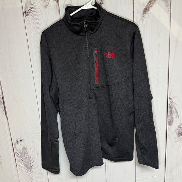 The North Face Canyonlands 1/2-Zip Fleece Pullover Men’s Large Charcoal EUC - Picture 1 of 9